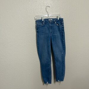 PAIGE Classic Denim Cropped Jeans